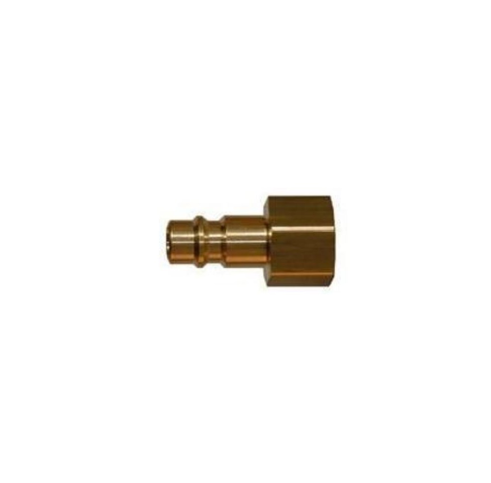 RECTUS BRASS MINI COUPLER 1/8" NPT FEMALE STRAIGHT-THRU PLUG